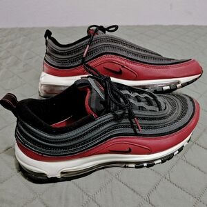 Nike Air Max 97's Burgundy & Black Men's Sneakers